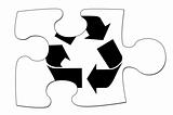 Recycling symbol puzzle
