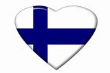 Finnish flag heart
