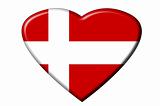 Danish flag heart