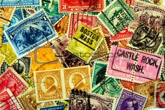 Classic America postage stamps