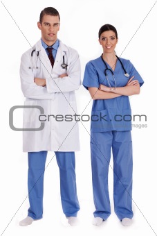 Couple of young doctors