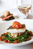 Atlantic Cod served with White Wine