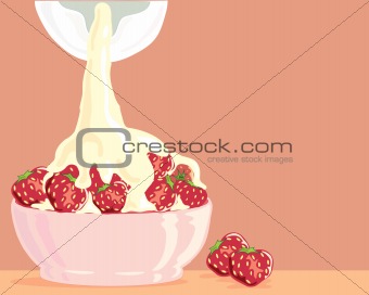 strawberries and cream