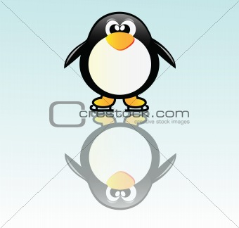 Penguin on skate