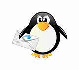 Penguin with envelope