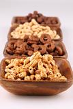 Honey and chocolate cereals