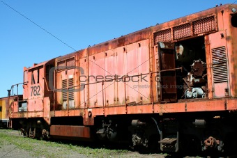 Old train locomotive