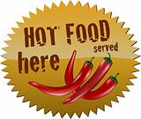 Hot food sign