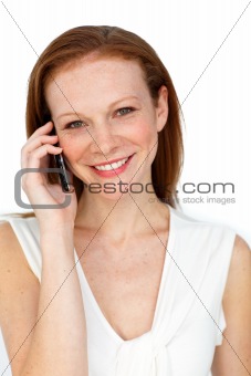 Sophisticated businesswoman on phone 