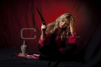 girl  with a gun
