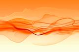 Abstract orange waves and smoke background texture