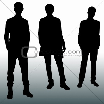 Silhouette fashion men