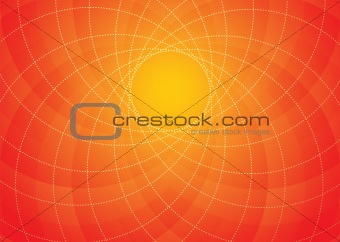 Orange spiral background
