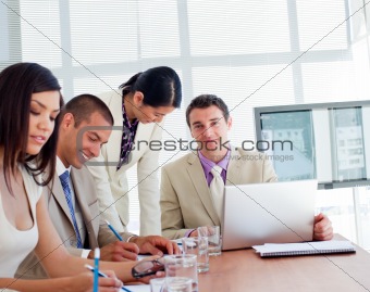 International business people having a meeting