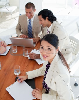 Charismatic business people in a meeting