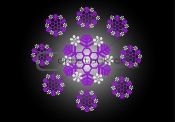 Abstract snowflake