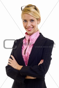 friendly smiling businesswoman