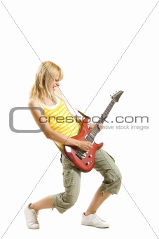 woman with guitar 