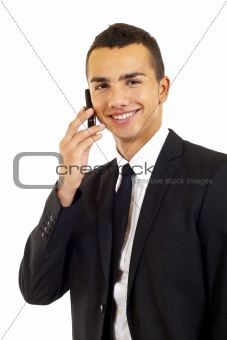 businessman talking on mobile