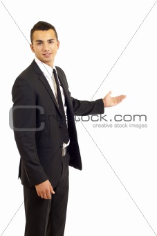 businessman presenting