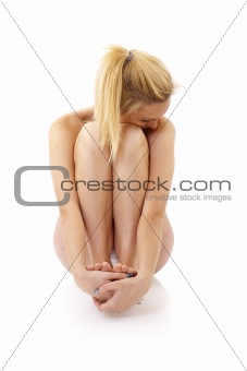 Young woman sitting