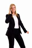  woman calling by cellular phone
