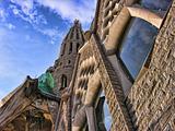 Sagrada Familia from the Ground, Barcelona, Spain