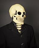 Portrait of death in business suit