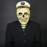 Man - skeleton in a naval cap