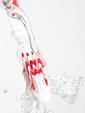 Toothbrush in a water splash