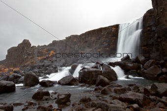 Thingvellir waterfall