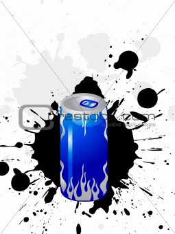 energy drink can vector  