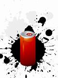 energy drink can vector