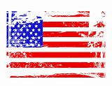 grunge USA flag vector