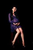 Pregnant woman posing