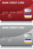 Credit Card Red Silver