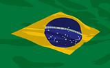 Vector flag of Brazil