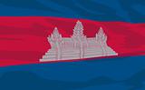 Vector flag of Cambodia