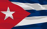 Vector flag of Cuba