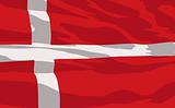 Vector flag of Denmark