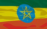 Vector flag of Ethiopia