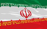 Vector flag of Iran