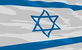 Vector flag of Israel