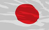 Vector flag of Japan