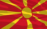Vector flag of Macedonia