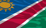 Vector flag of Namibia