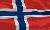 Vector flag of Norway