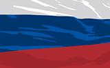 Vector flag of Russia