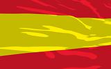 Vector flag of Spain