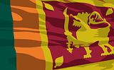 Vector flag of Sri Lanka